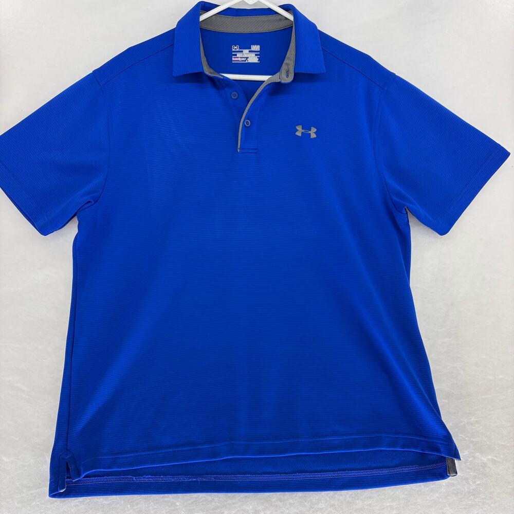Under Armour HeatGear Polo 🔵 Men's L Loose Fit